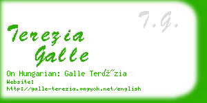 terezia galle business card